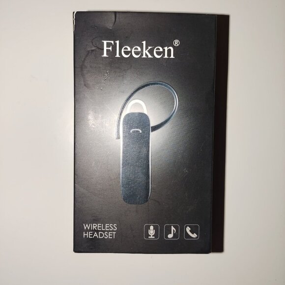 FLEEKEN WIRELESS HEADSET-NEW-COLOR:  BLACK - Picture 1 of 2